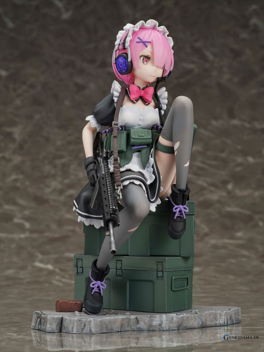 Re:Zero Starting Life in Another World PVC Statue 1/7 Ram Military Ver. 20 cm Ansicht 1
