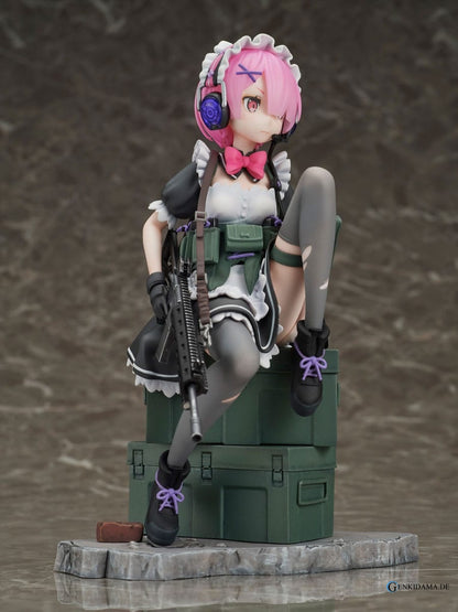 Re:Zero Starting Life in Another World PVC Statue 1/7 Ram Military Ver. 20 cm Ansicht 1