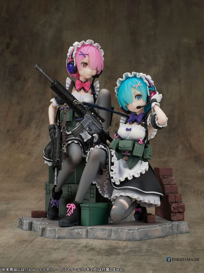 Re:Zero Starting Life in Another World PVC Statue 1/7 Ram Military Ver. 20 cm Ansicht 2