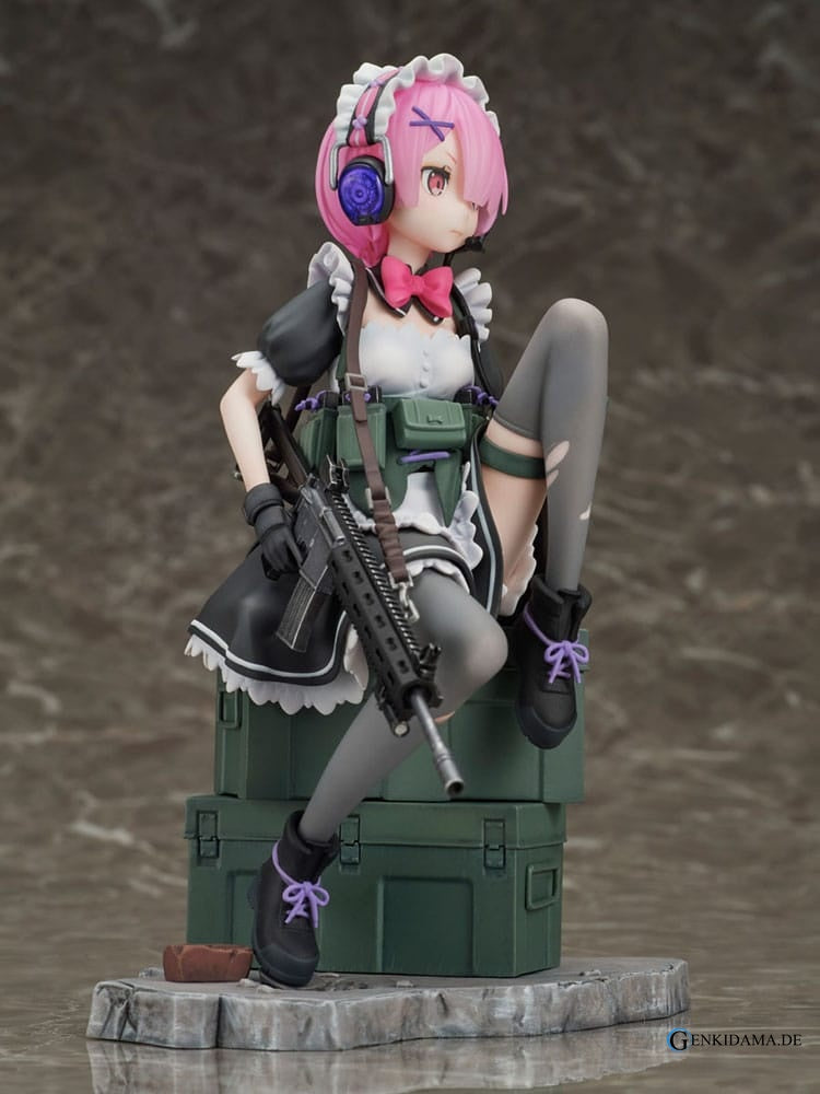 Re:Zero Starting Life in Another World PVC Statue 1/7 Ram Military Ver. 20 cm Ansicht 3
