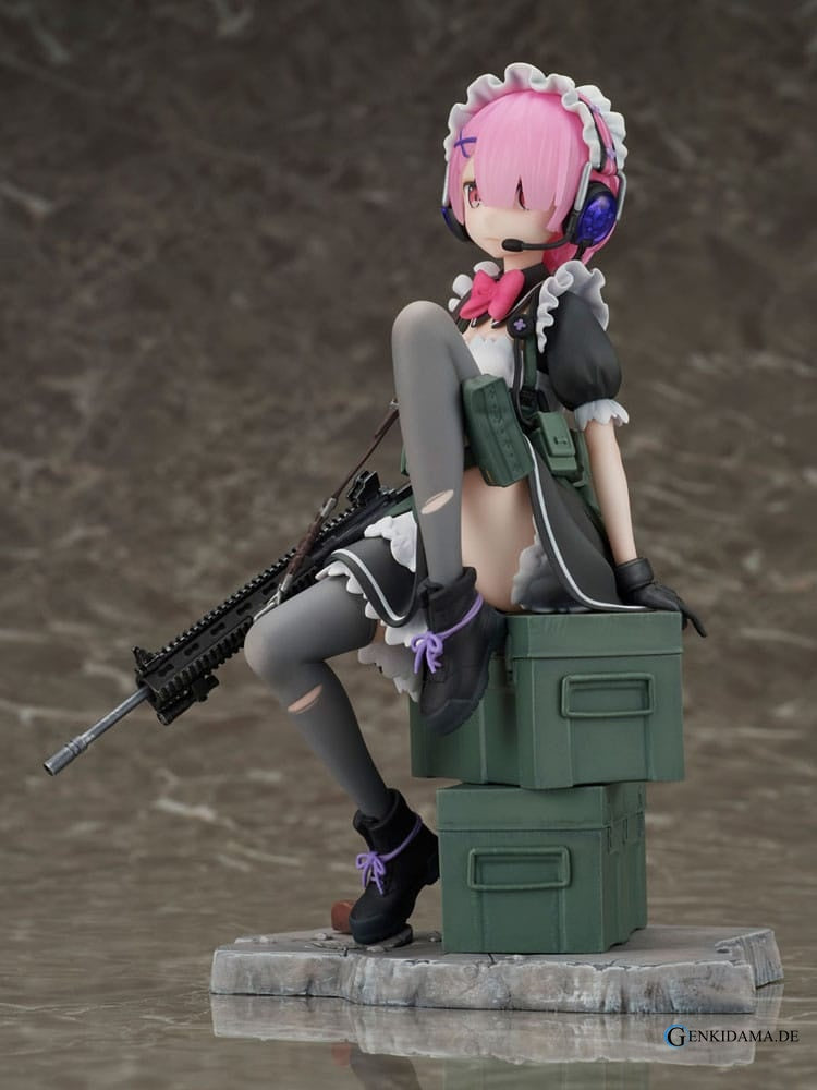 Re:Zero Starting Life in Another World PVC Statue 1/7 Ram Military Ver. 20 cm Ansicht 4
