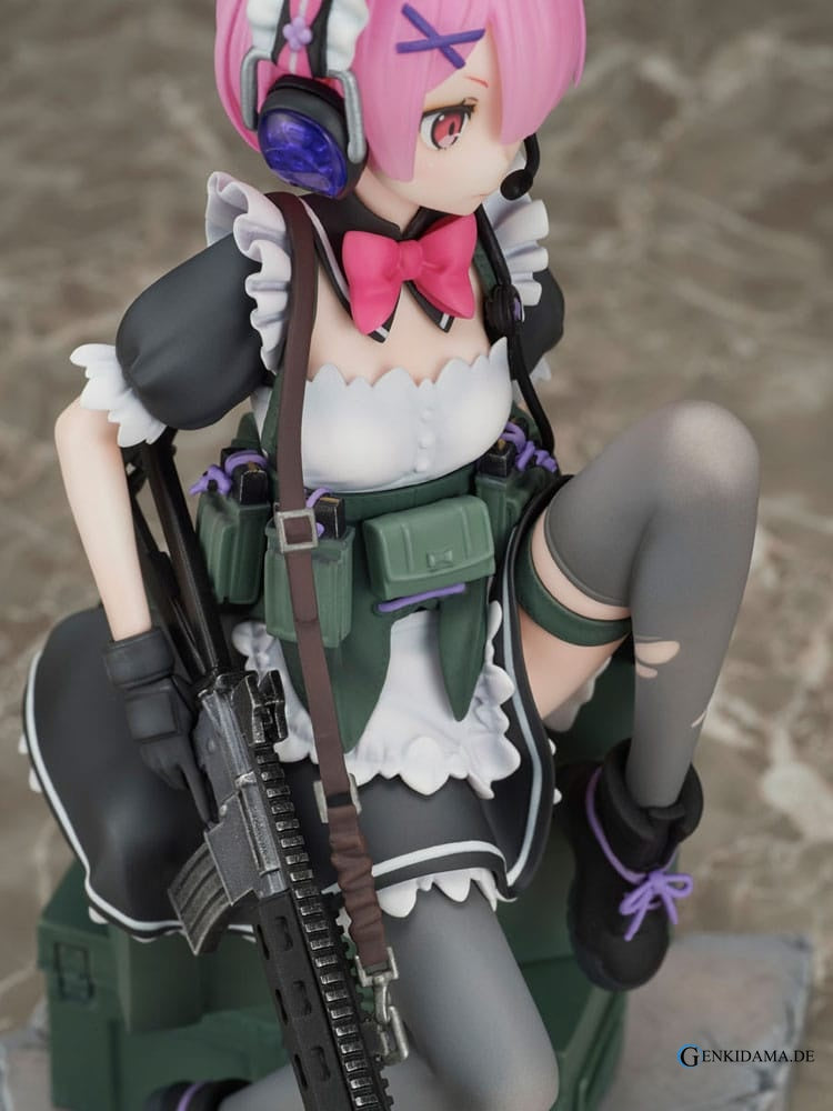 Re:Zero Starting Life in Another World PVC Statue 1/7 Ram Military Ver. 20 cm Ansicht 9