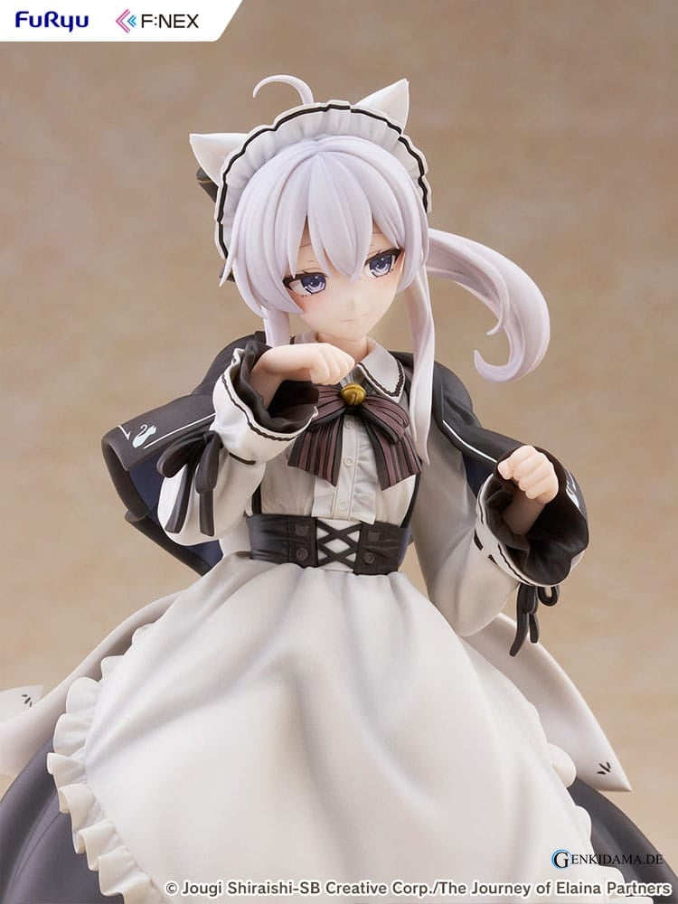 Wandering Witch: The Journey of Elaina F:NEX PVC Statue 1/7 Elaina Maid costume with cat ears Ver. 24 cm Ansicht 16