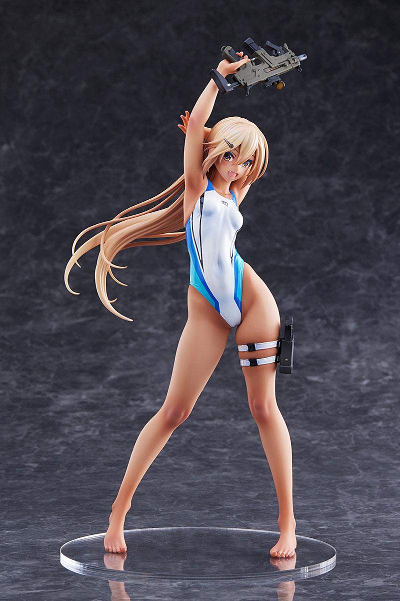 Kouhai-chan of the Swim Club in Blue Line Swimsuit Amakuni