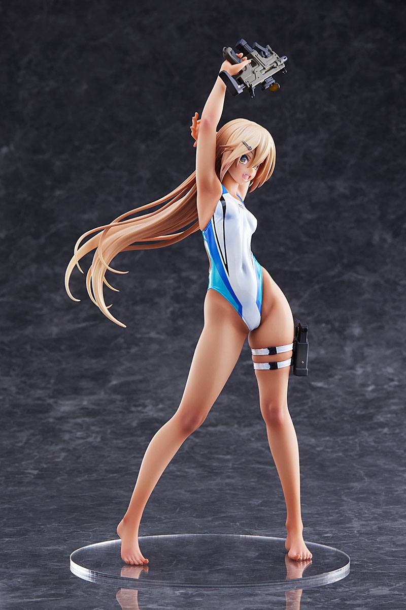 Kouhai-chan of the Swim Club in Blue Line Swimsuit Amakuni