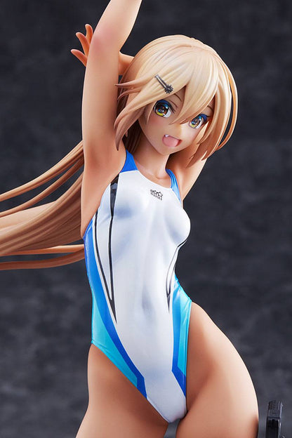 Kouhai-chan of the Swim Club in Blue Line Swimsuit Amakuni