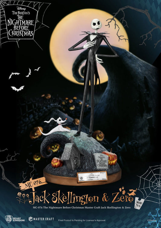 Jack Skellington & Zero - Master Craft - Beast Kingdom - Anime Figuren günstig kaufen
