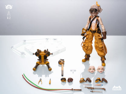 PA007 Mecânica Fiona - Figura de Ação Pocket Art - Hasuki