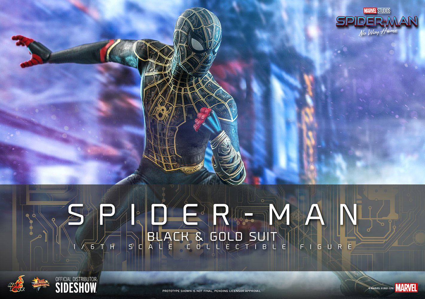 Spider-Man (Black & Gold Suit) Masterpiece  Hot Toys - Anime Figuren günstig kaufen