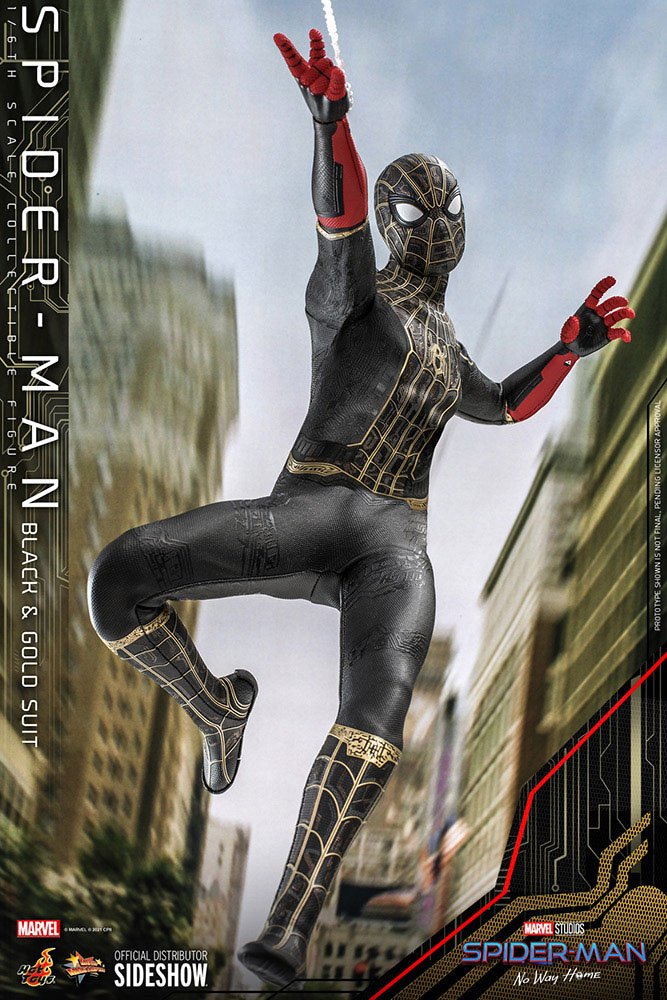 Spider-Man (Black & Gold Suit) Masterpiece  Hot Toys - Anime Figuren günstig kaufen