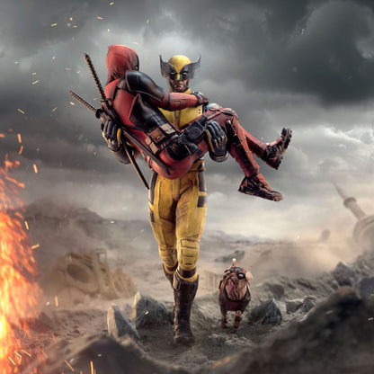 Deadpool &amp; Wolverine Deluxe Art Scale Iron Studios