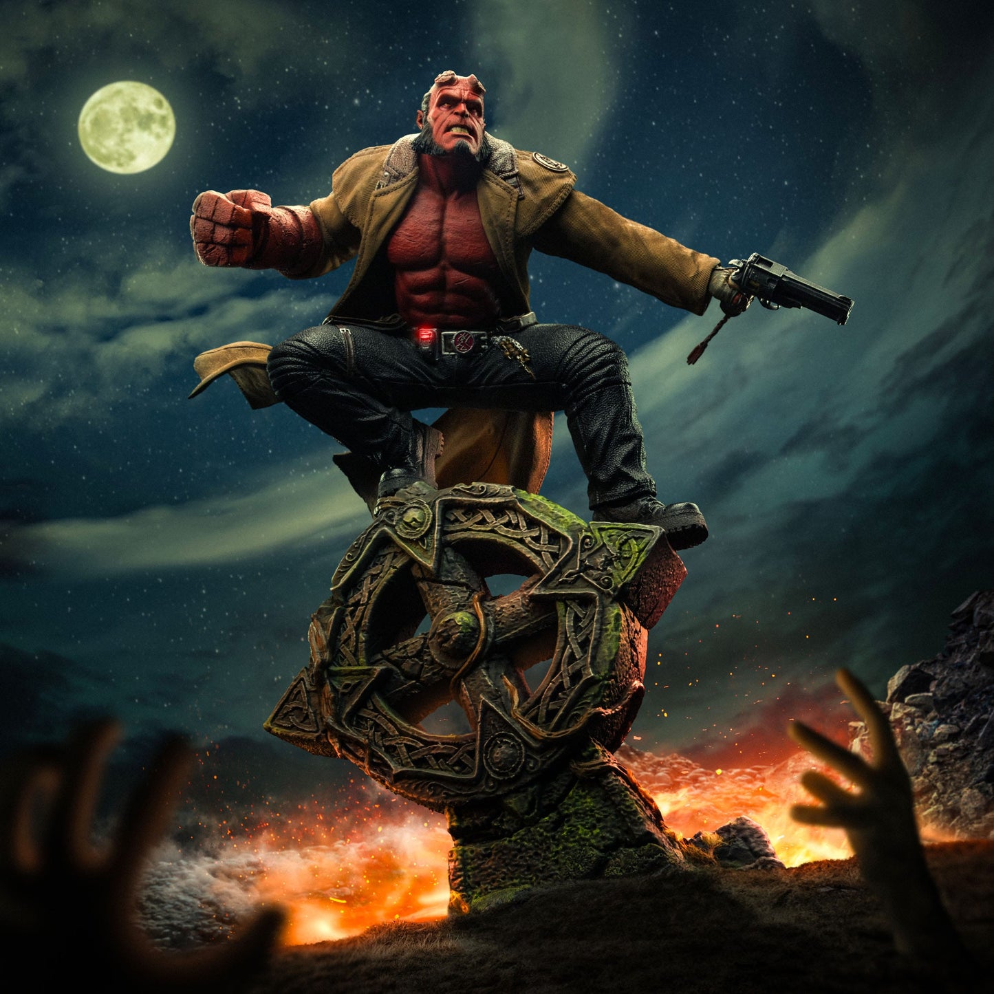 Hellboy BDS Art Scale Statue aus Hellboy 2 Iron Studios - Anime Figuren günstig kaufen
