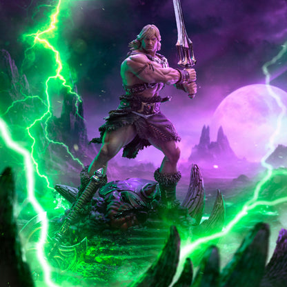 He-Man Unleashed Deluxe Art Scale Iron Studios - Anime Figuren günstig kaufen