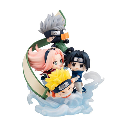 Kakashi, Sasuke, Naruto & Sakura FigUnity MegaHouse (with gift)