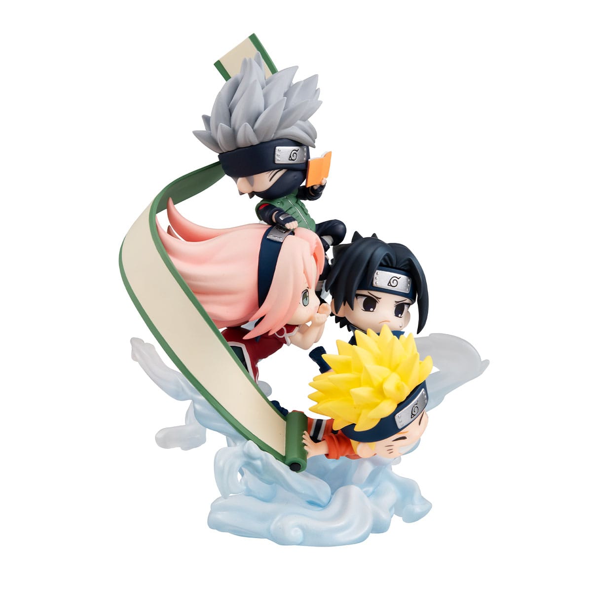 Kakashi, Sasuke, Naruto & Sakura FigUnity MegaHouse (with gift)