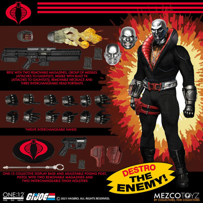 Destro mit Leuchtfunktion - G.I. Joe - Mezco