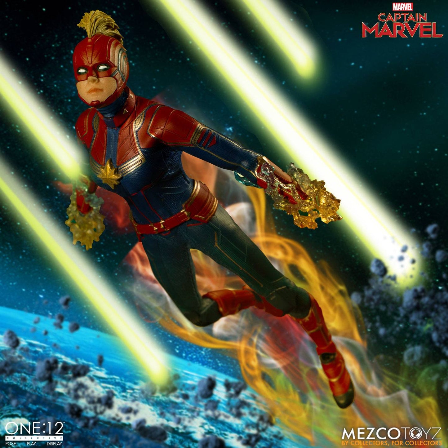Captain Marvel Actionfigur von Mezco