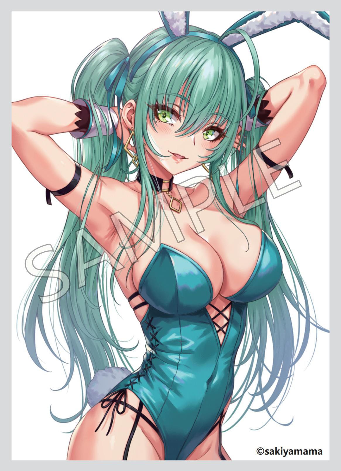 Green Twin Tail Bunny-chan Fishnet Tights Ver. Original Character PartyLook