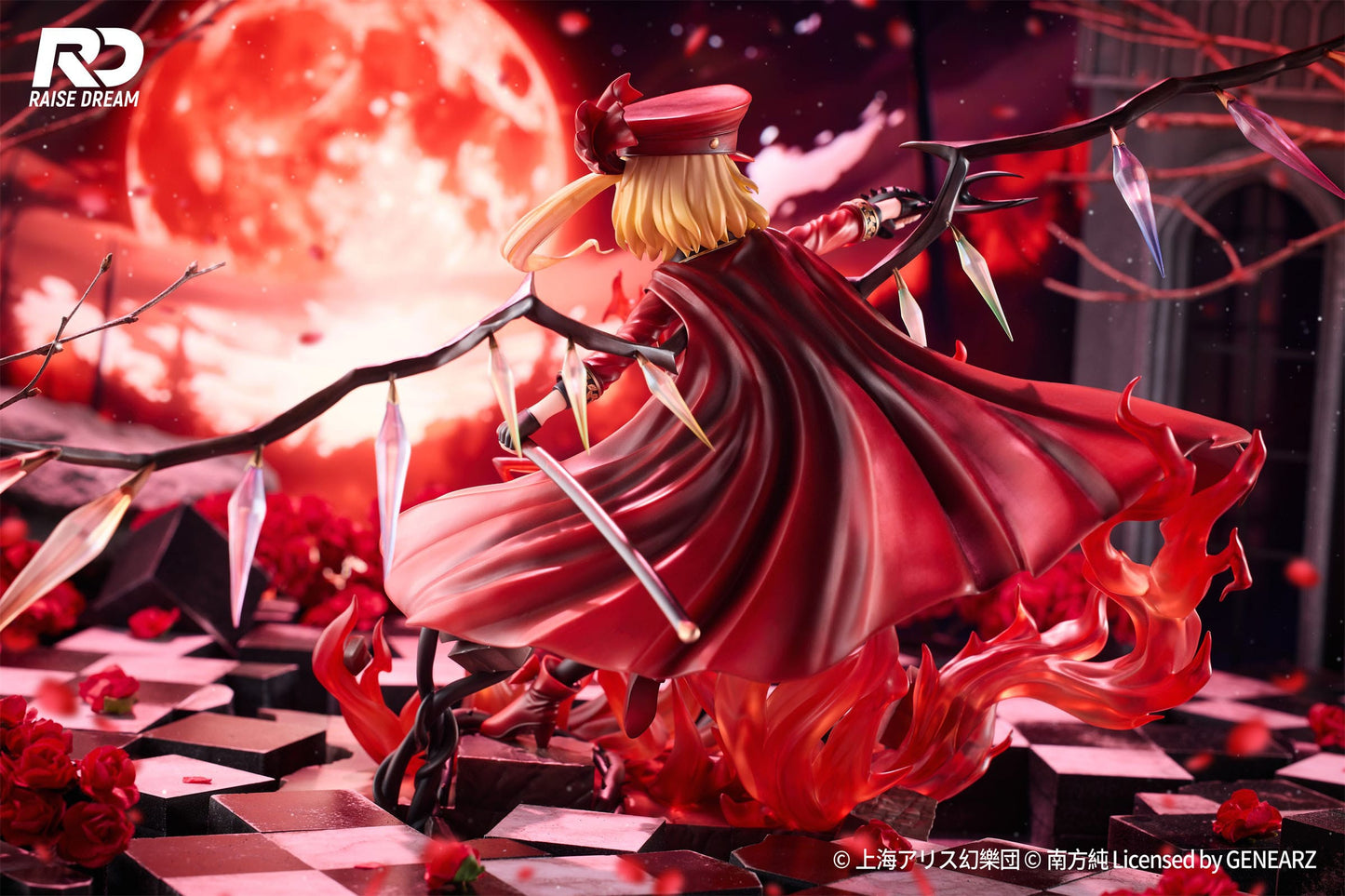 Touhou Project PVC Statue Flandre Scarlet Military Uniform Ver. - Beschädigte Verpackung