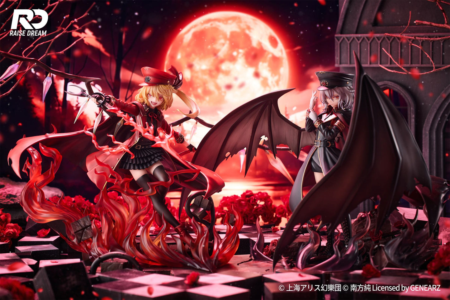 Touhou Project PVC Statue Flandre Scarlet Military Uniform Ver. - Beschädigte Verpackung