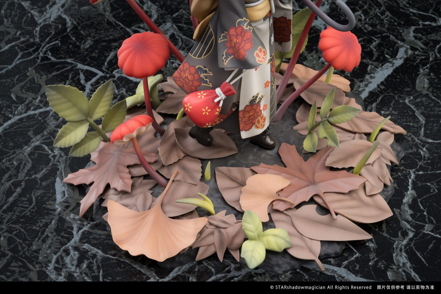 No.6 Marasmius Haematocephalus Mushroom Girls Reverse Studio