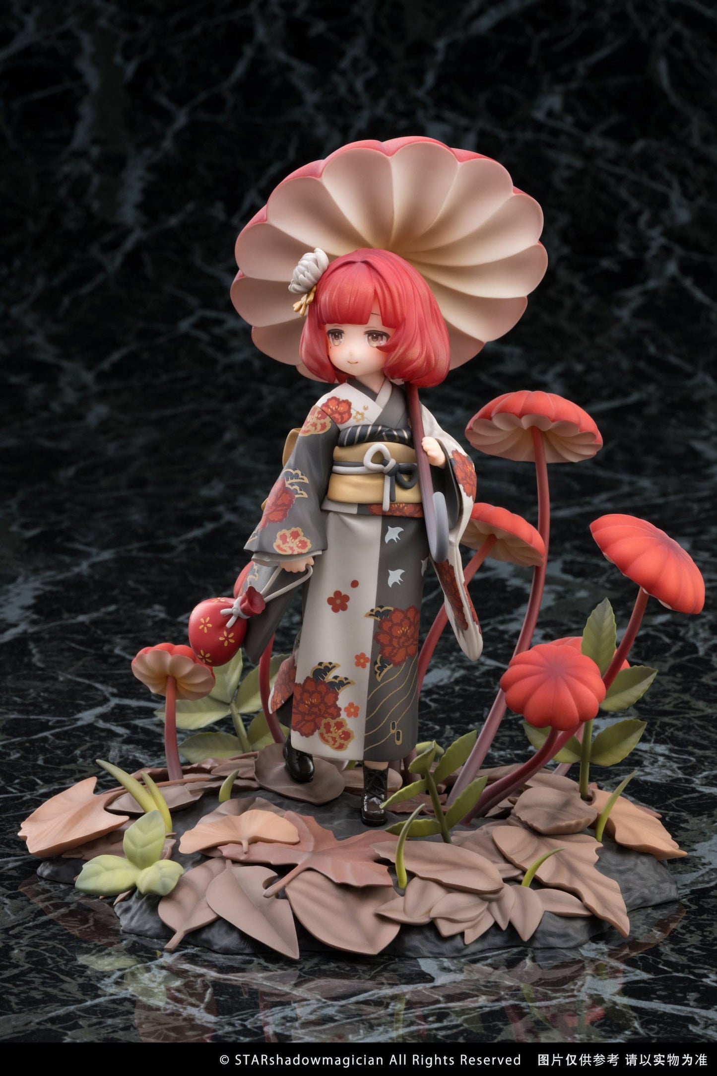 No.6 Marasmius Haematocephalus Mushroom Girls Reverse Studio