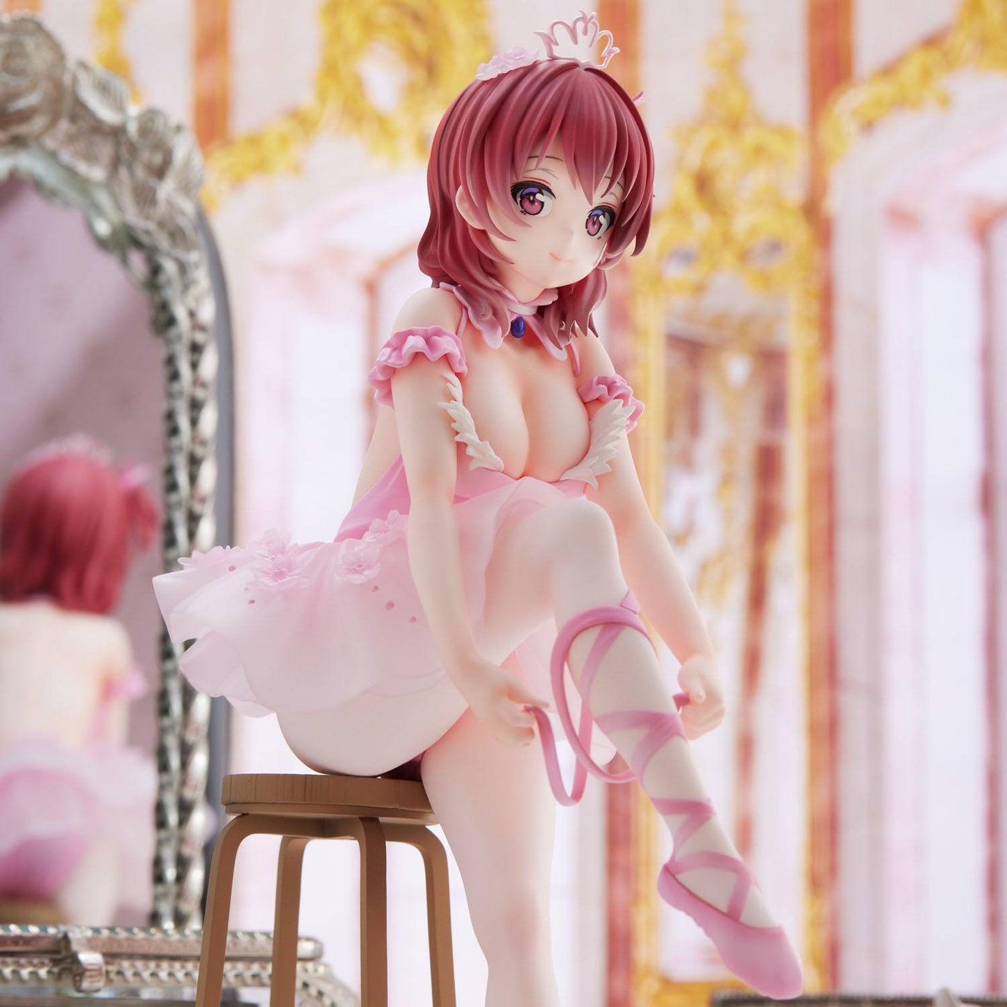 Red Hair Girl Flamingo Ballet Original Character