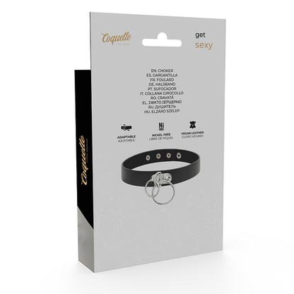 Coquette Chic Halsband Doppelring Cosplay