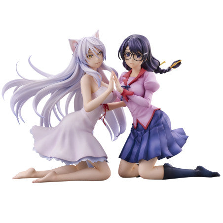 "Nekomonogatari" Tsubasa Hanekawa Set of 2 Figure