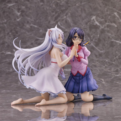 "Nekomonogatari" Tsubasa Hanekawa Set of 2 Figure