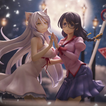 "Nekomonogatari" Tsubasa Hanekawa Set of 2 Figure