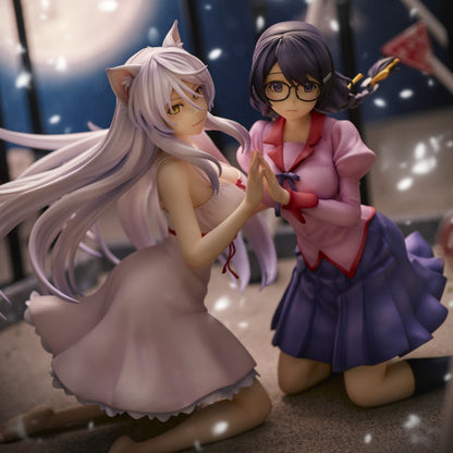 "Nekomonogatari" Tsubasa Hanekawa Set of 2 Figure