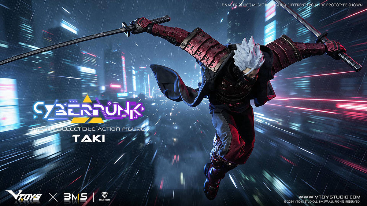 Original Character: Samurai The Crimson Dawn of the Blade 1/12 - Cyberpunk Series [BMS / VTOYS]