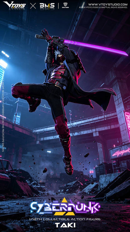 Original Character: Samurai The Crimson Dawn of the Blade 1/12 - Cyberpunk Series [BMS / VTOYS]
