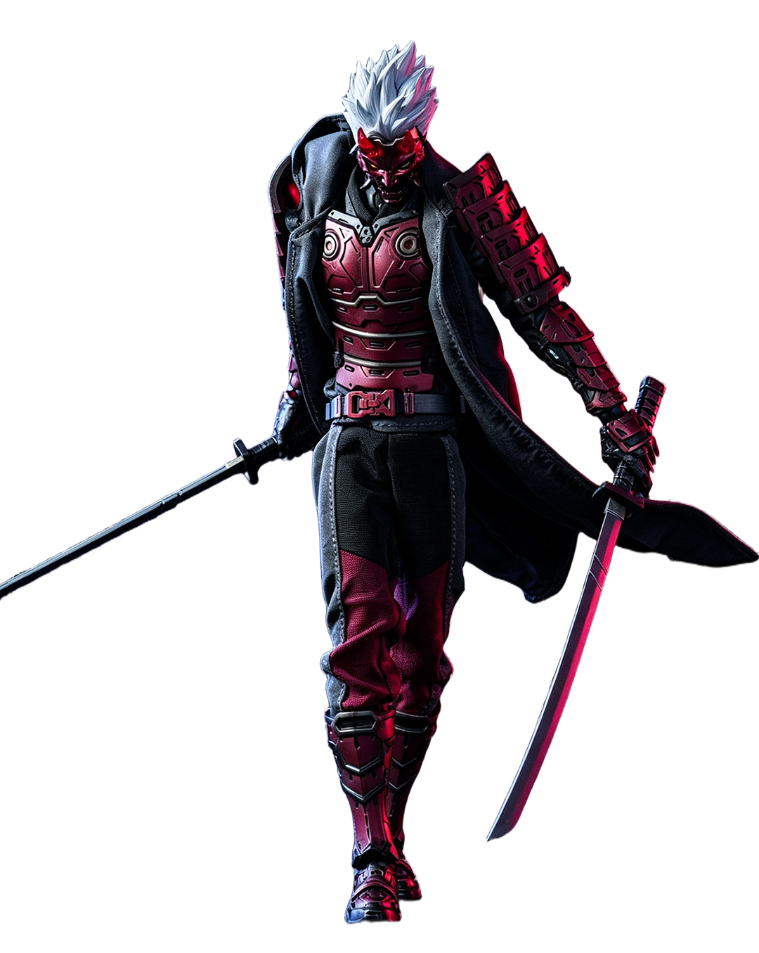 Original Character: Samurai The Crimson Dawn of the Blade 1/12 - Cyberpunk Series [BMS / VTOYS]