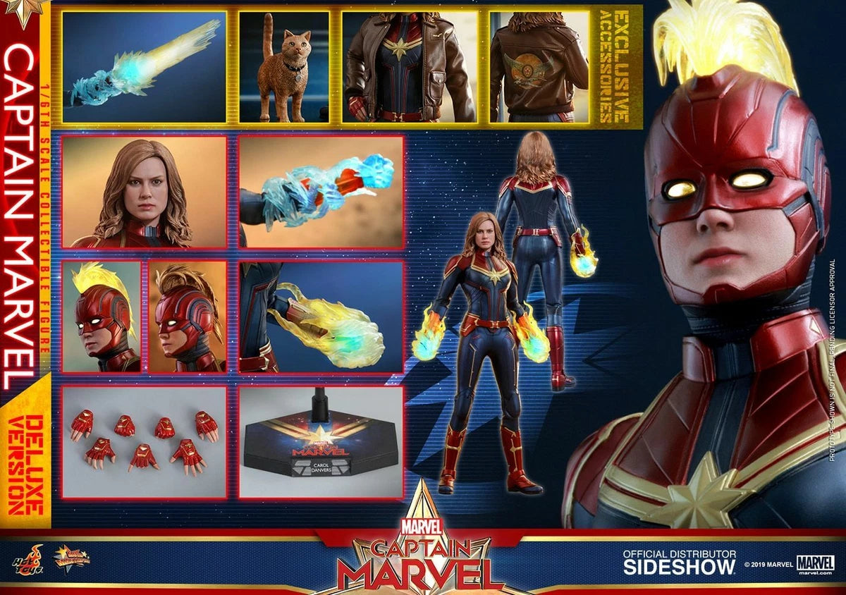 Captain Marvel – Movie Masterpiece 1/6 Scale Actionfigur [w/Bonus Accessory] (Toy Sapiens Exclusive)