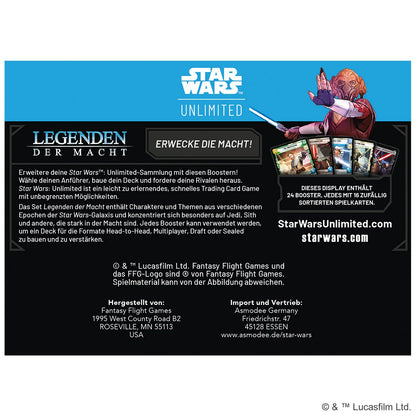 Star Wars: Unlimited – Legenden der Macht (Booster-Display) (DE) - Anime Figuren günstig kaufen
