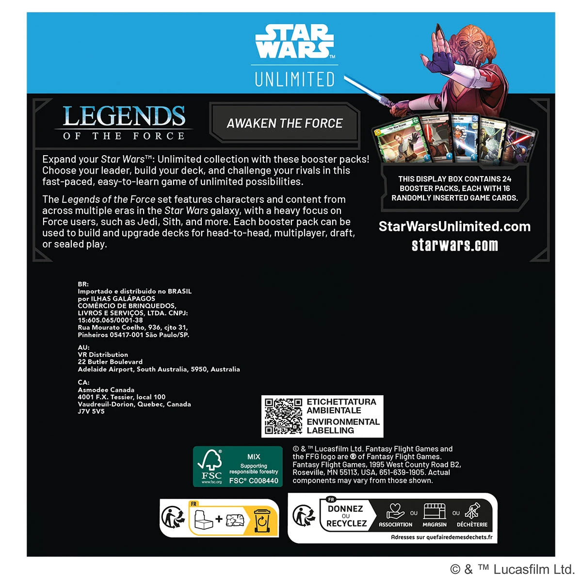 Star Wars: Unlimited – Legenden der Macht (Booster-Display) (EN) - Anime Figuren günstig kaufen
