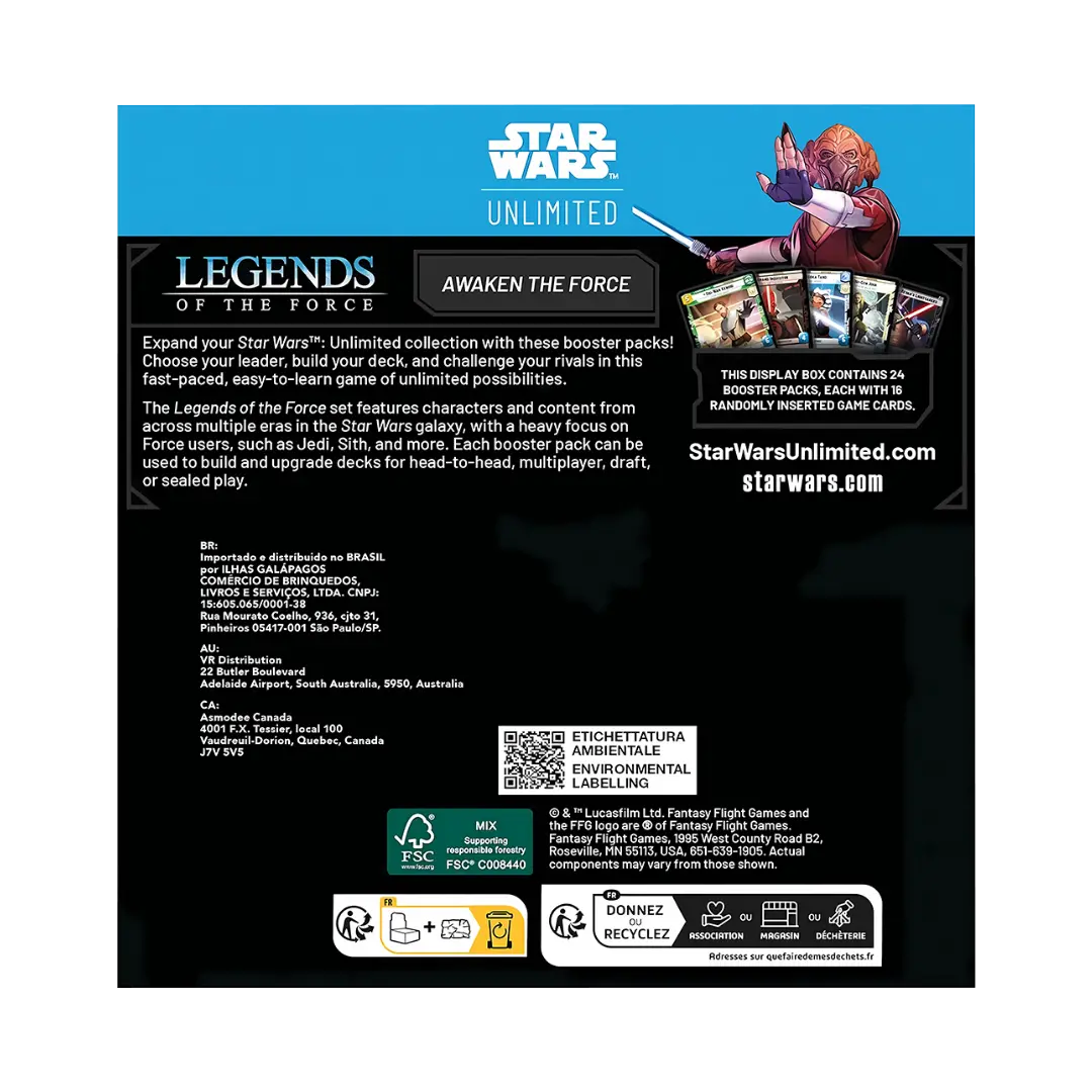 Star Wars Unlimited | Legends of the Force | Display (EN) - Anime Figuren günstig kaufen