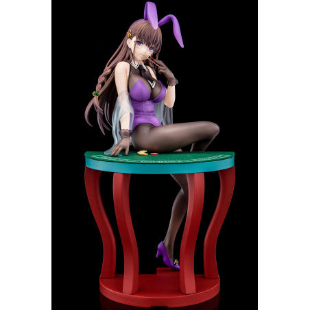 The Demon Sword Master of Excalibur Academy Statue 1/6 Elfine Phillet wearing flower's purple bunny costume with Nip Slip Gimmick System 17 cm