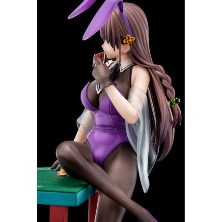 The Demon Sword Master of Excalibur Academy Statue 1/6 Elfine Phillet wearing flower's purple bunny costume with Nip Slip Gimmick System 17 cm