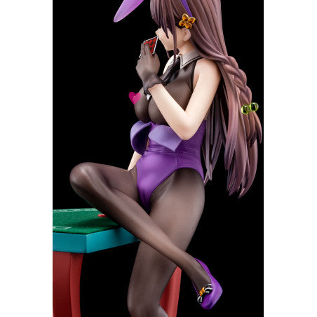 The Demon Sword Master of Excalibur Academy Statue 1/6 Elfine Phillet wearing flower's purple bunny costume with Nip Slip Gimmick System 17 cm