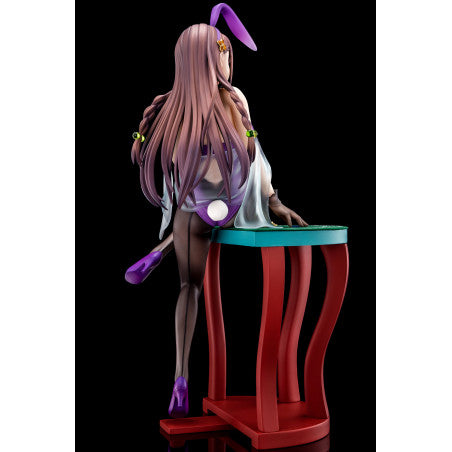The Demon Sword Master of Excalibur Academy Statue 1/6 Elfine Phillet wearing flower's purple bunny costume with Nip Slip Gimmick System 17 cm