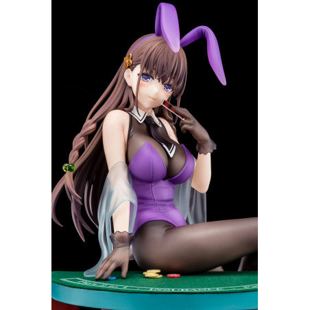 The Demon Sword Master of Excalibur Academy Statue 1/6 Elfine Phillet wearing flower's purple bunny costume with Nip Slip Gimmick System 17 cm
