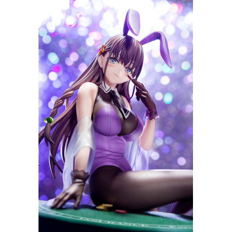 The Demon Sword Master of Excalibur Academy Statue 1/6 Elfine Phillet wearing flower's purple bunny costume with Nip Slip Gimmick System 17 cm