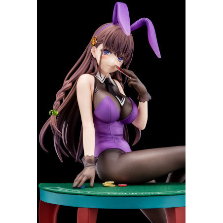 The Demon Sword Master of Excalibur Academy Statue 1/6 Elfine Phillet wearing flower's purple bunny costume with Nip Slip Gimmick System 17 cm