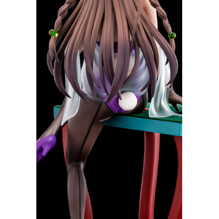 The Demon Sword Master of Excalibur Academy Statue 1/6 Elfine Phillet wearing flower's purple bunny costume with Nip Slip Gimmick System 17 cm