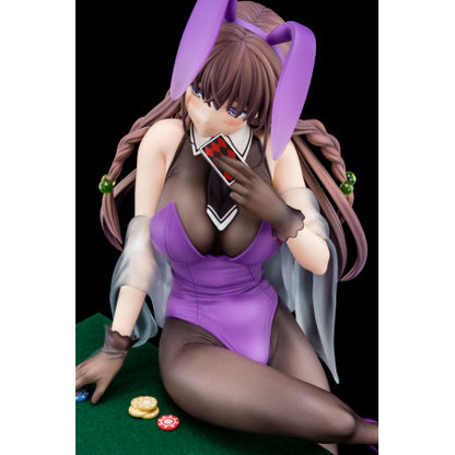 The Demon Sword Master of Excalibur Academy Statue 1/6 Elfine Phillet wearing flower's purple bunny costume with Nip Slip Gimmick System 17 cm