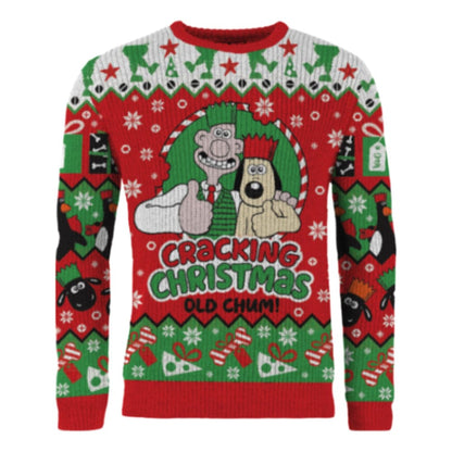 Wallace & Gromit Christmas Pullover Cracking Christmas Old Chum! - Anime Figuren günstig kaufen