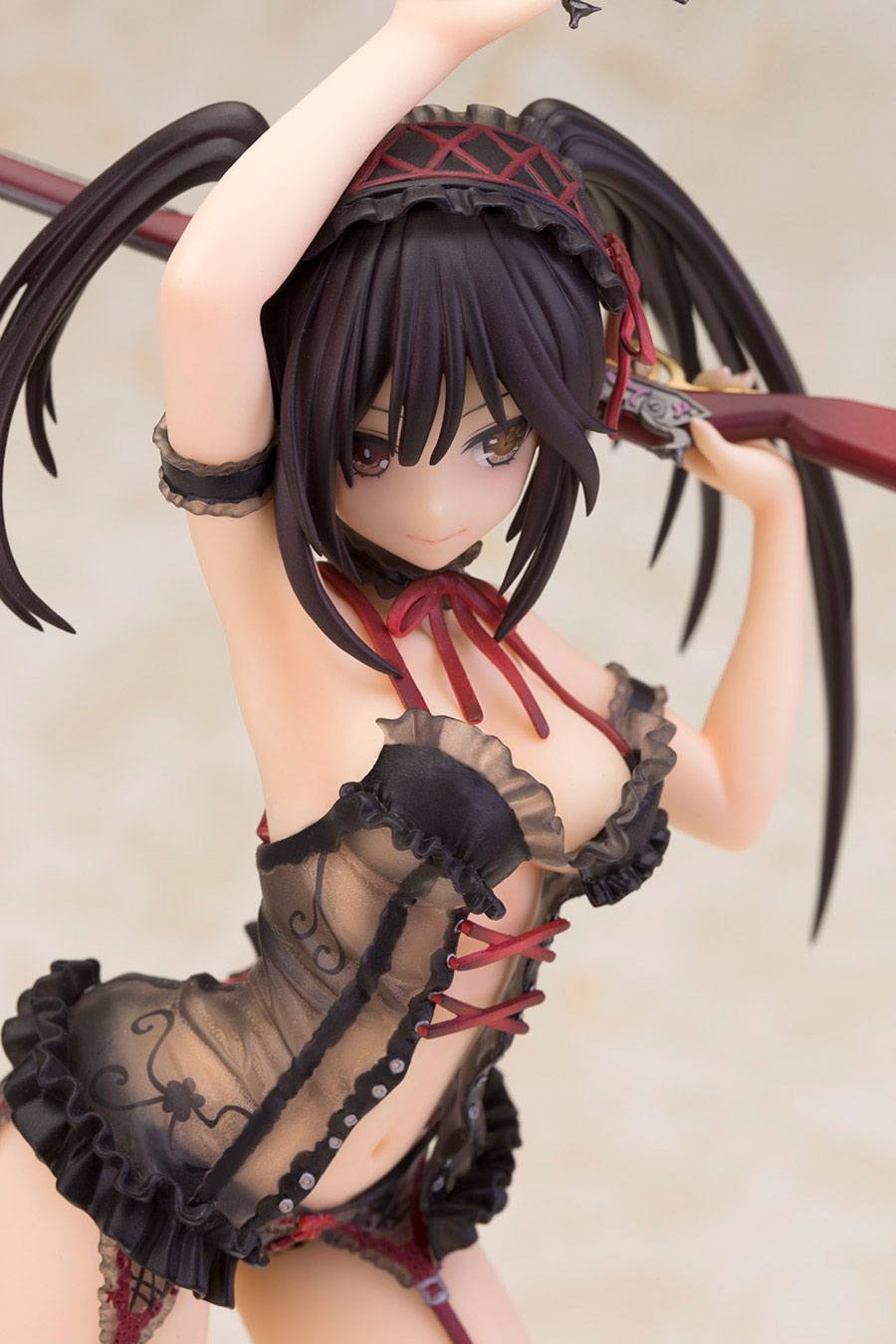 Date A Live II PVC Statue Tokisaki Kurumi Lingerie Black Color Version - Anime Figuren günstig kaufen